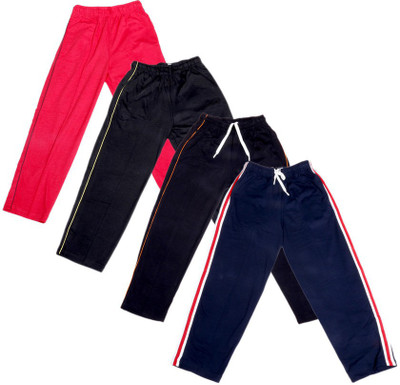 

IndiWeaves Track Pant For Boys & Girls(Black Pack of 4, Black;blue;red;white;yellow