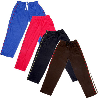 

IndiWeaves Track Pant For Boys & Girls(Red Pack of 4, Black;blue;brown;red