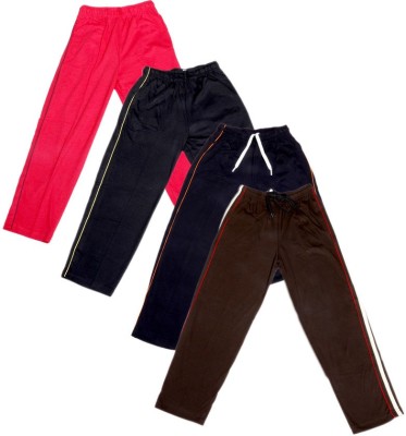 

IndiWeaves Track Pant For Boys & Girls(Black Pack of 4, Black;blue;brown;red;yellow