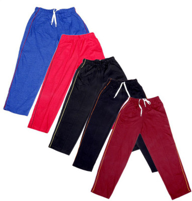 

IndiWeaves Track Pant For Boys & Girls(Red Pack of 5, Black;blue;maroon;red;yellow