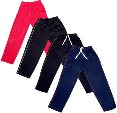 

IndiWeaves Track Pant For Boys & Girls(Black Pack of 4, Black;blue;red;yellow