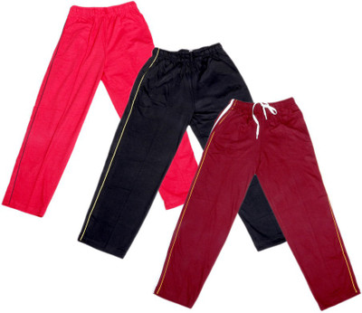 

IndiWeaves Track Pant For Boys & Girls(Black Pack of 3, Black;maroon;red