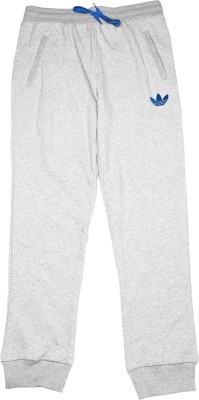 

ADIDAS Track Pant For Boys(Grey Pack of 1, Mgreyh/blubir