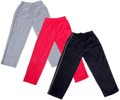 

IndiWeaves Track Pant For Boys & Girls(Red Pack of 3, Black;grey;red