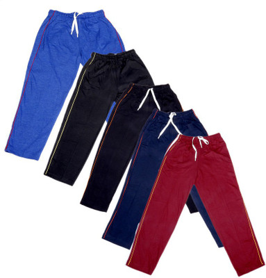 

IndiWeaves Track Pant For Boys & Girls(Black Pack of 5, Black;blue;maroon;red;yellow