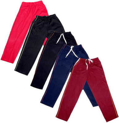 

IndiWeaves Track Pant For Boys & Girls(Black Pack of 5, Black;blue;maroon;red;yellow