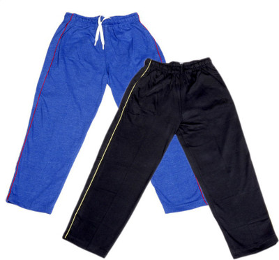 

IndiWeaves Track Pant For Boys & Girls(Black Pack of 2, Black;blue