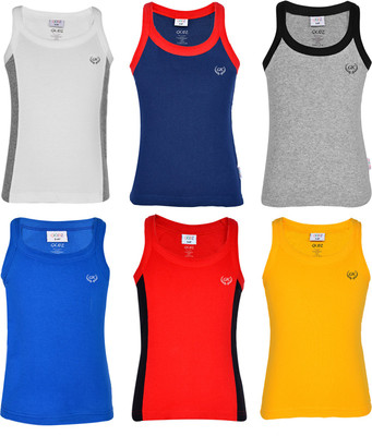 

Gkidz Vest For Boys Cotton(Multicolor, Pack of 6