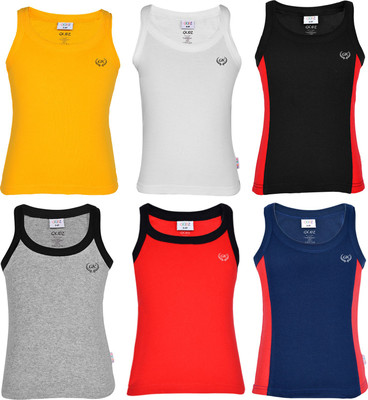 

Gkidz Vest For Boys Cotton(Multicolor, Pack of 6