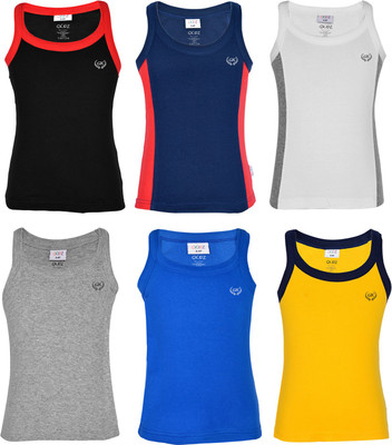 

Gkidz Vest For Boys Cotton(Multicolor, Pack of 6