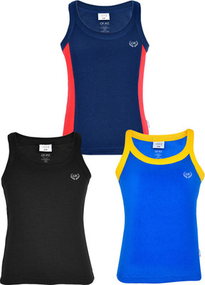 

Gkidz Vest For Boys Cotton(Multicolor, Pack of 3, Royal