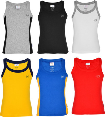 

Gkidz Vest For Boys Cotton(Multicolor, Pack of 6