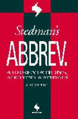 Stedman's Abbreviations, Acronyms and Symbols(English, Paperback, Lippincott)