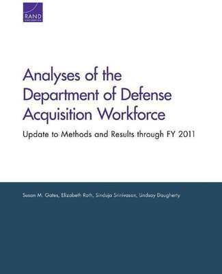 Analyses of the Department of Defense Acquisition Workforce(English, Paperback, Gates Susan M.)