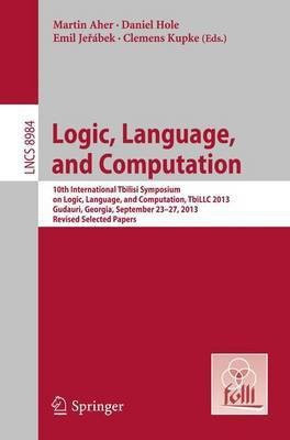 Logic, Language, and Computation(English, Paperback, unknown)
