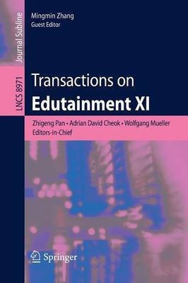 Transactions on Edutainment XI(English, Paperback, unknown)