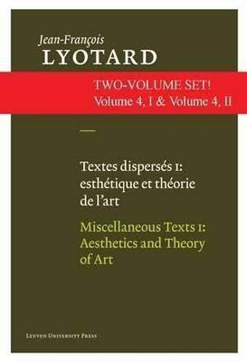 Miscellaneous Texts(English, Hardcover, Lyotard Jean-Francois)