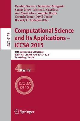 Computational Science and Its Applications -- ICCSA 2015(English, Paperback, unknown)
