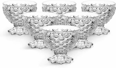 promise plus group Glass Candy Bowl(Pack of 2, Clear)