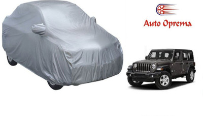 Auto Oprema Car Cover For Mahindra Jeep (With Mirror Pockets)(Silver)