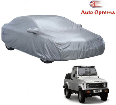 Auto Oprema Car Cover For Maruti Suzuki Gypsy (With Mirror Pockets)(Silver)