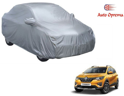Auto Oprema Car Cover For Renault Triber (With Mirror Pockets)(Silver)