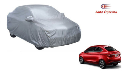 Auto Oprema Car Cover For Tata Tigor (With Mirror Pockets)(Silver)