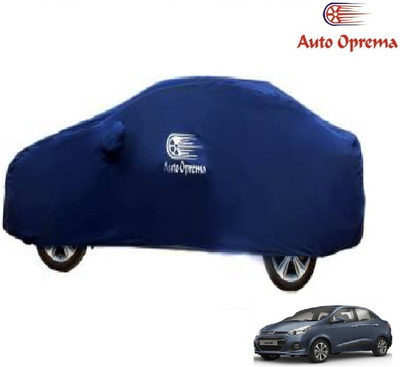 Auto Oprema Car Cover For Hyundai Xcent (With Mirror Pockets)(Blue)