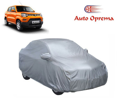Auto Oprema Car Cover For Maruti Suzuki S-Presso (With Mirror Pockets)(Silver)