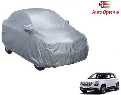 Auto Oprema Car Cover For Hyundai Venue (With Mirror Pockets)(Silver)