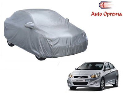 Auto Oprema Car Cover For Hyundai Fluidic Verna (With Mirror Pockets)(Silver)