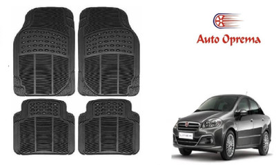 Auto Oprema Rubber Standard Mat For  Fiat Linea(Black)