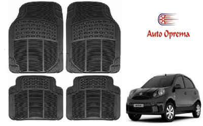 Auto Oprema Rubber Standard Mat For  Nissan Micra Active(Black)