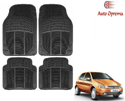 Auto Oprema Rubber Standard Mat For  Tata Indica(Black)