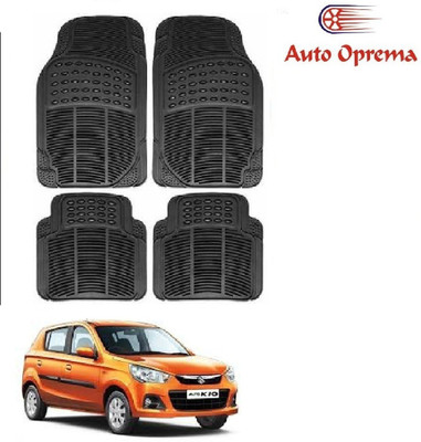 Auto Oprema Rubber Standard Mat For  Maruti Suzuki Alto K10(Black)