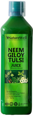 Naturewell Premium Giloy Neem Juice with Tulsi IMMUNITY BOOSTER.Immunity Booster. Natural(500 ml)