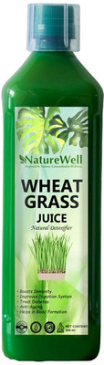 Naturewell Premium Wheat Grass Juice 500 ml.Natural Juice for Building Immunity.Effective for Detoxification. High Chlorophyll.Fresh Sprouted Premium Wheatgrass | No Added Artificial Flavours I Gluten Free I Natural(500 ml)