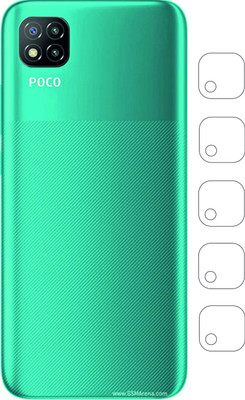 Ten To 11 Back Camera Lens Glass Protector for Poco C3(Pack of: 5)