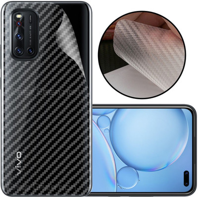 CASE CREATION Vivo V19 Mobile Skin(3D Carbon Fibre Transparent Back Skin Matte Finish)