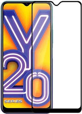 INFINITYWORLD Edge To Edge Tempered Glass for Vivo Y20i(Pack of 1)