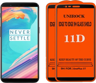 Unirock Tempered Glass Guard for OnePlus 5T(Pack of 2)