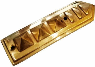 AIR9999 Brass Vastu Pyramid Arrow Plate Shifting Energy Tools for Vaastu Correction and Positive Energy Decorative Showpiece  -  1 cm(Brass, Gold)
