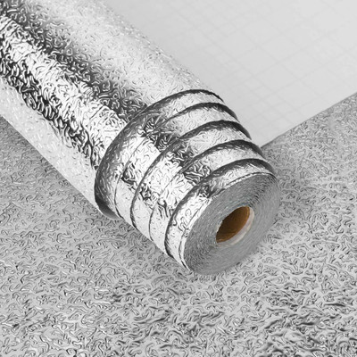 Dxplore Foils Classics Silver Wallpaper(L x W: 61 cm x 200 cm)