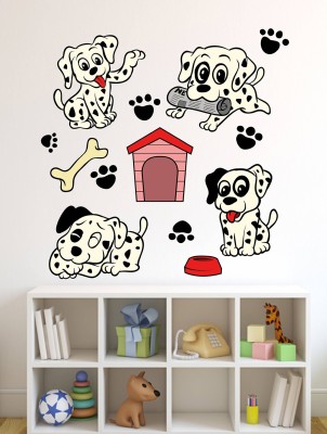 Wallzone 70 cm HAPPY PETS Removable Sticker(Pack of 1)