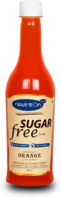 Newtrition Plus Orange - Sugar Free Syrup, Zero Calorie, Zero Carb Diabetic Friendly, Keto Friendly (500 ml) Orange(500 ml, Pack of 1)