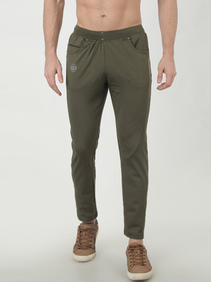 FEVER Solid Men Dark Green Track Pants