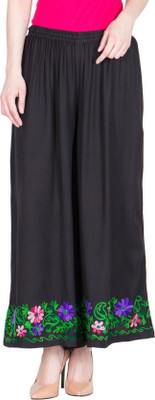 LUJOSO Regular Fit Women Black Trousers