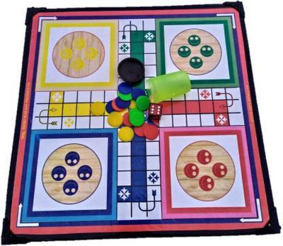 JMD Creation Ludo with Chess with Goti 2 in 1 Strategy & War Board Game