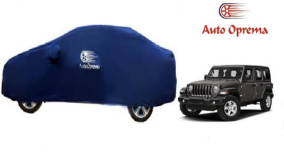 Auto Oprema Car Cover For Mahindra Jeep (With Mirror Pockets)(Blue)