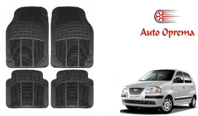 Auto Oprema Rubber Standard Mat For  Hyundai Santro Xing(Black)